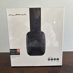 Headphones Alpha Pulse X Wireless/Wired  Black Foldable Retractable Headband